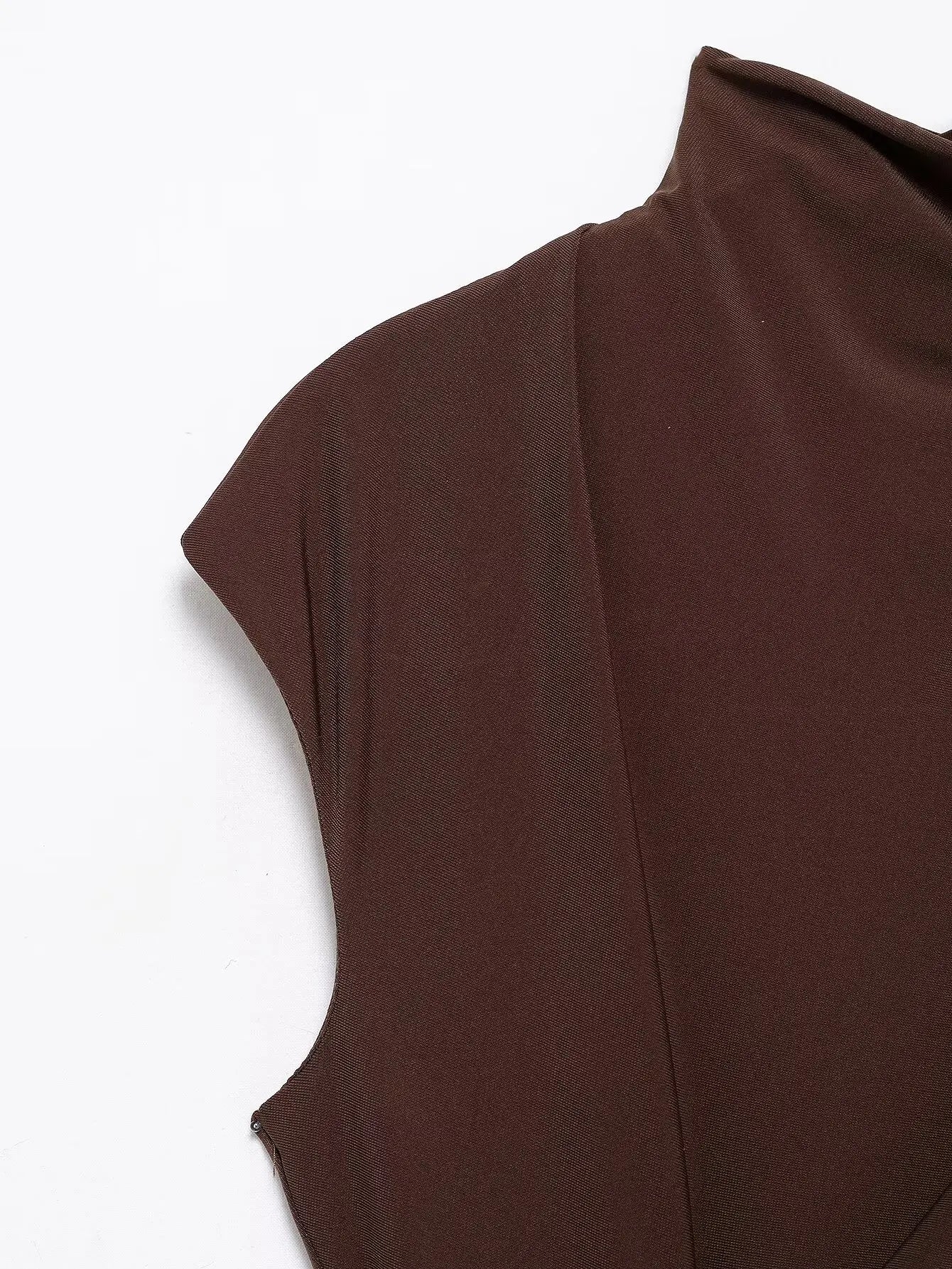 Liverpool St. After Hours – Sleeveless Chocolate Midi Dress