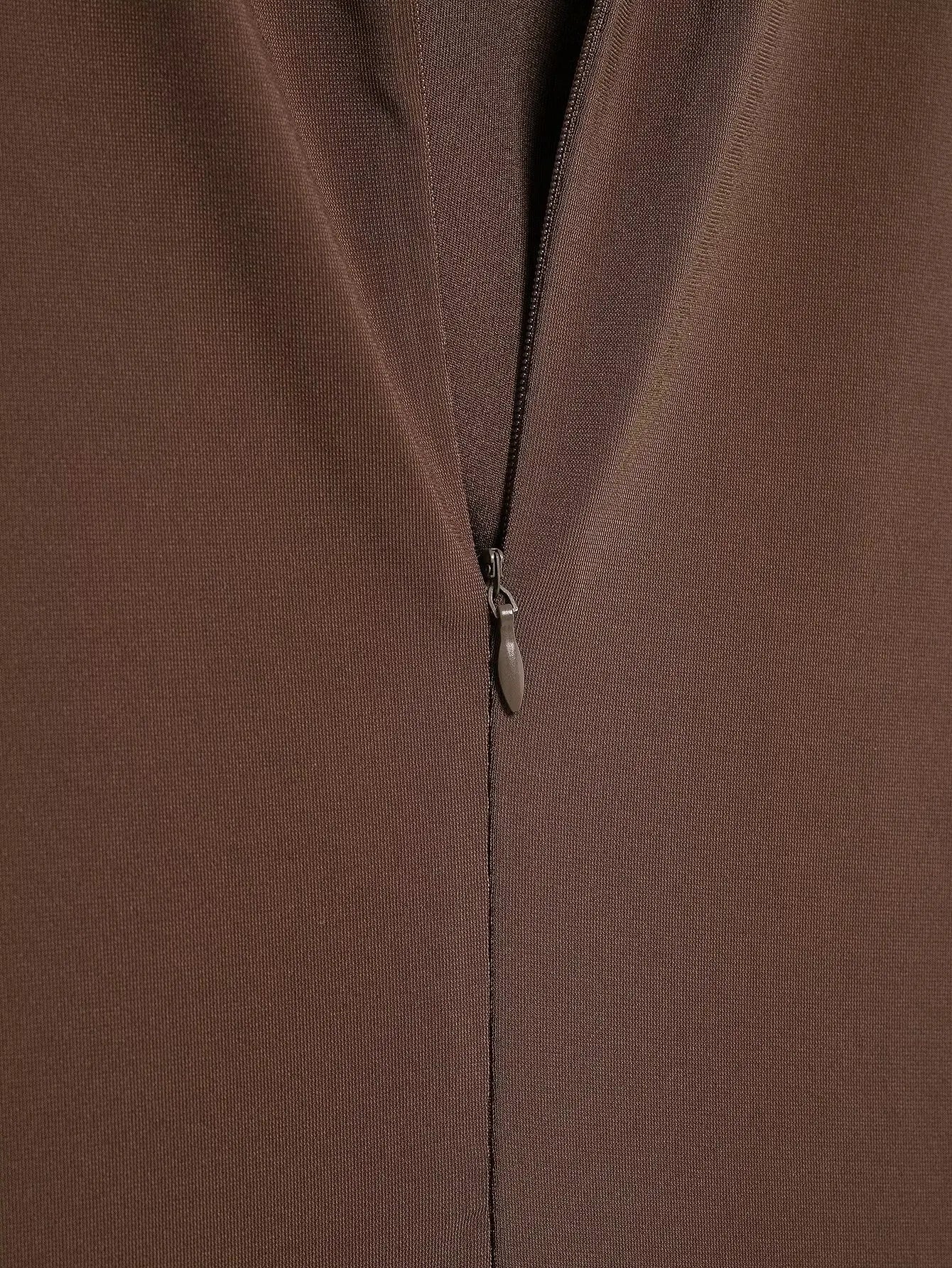 Liverpool St. After Hours – Sleeveless Chocolate Midi Dress