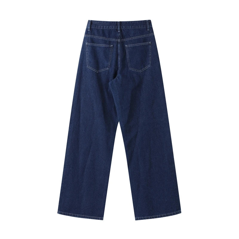 Shoreditch Denim Set – Belted Utility Jacket & Wide-Leg Pants